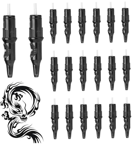 Cartucho de lápiz de bolígrafo de tatuaje 20pcs cera cartuchos de resorte fuertes sellados para tatuaje de trabajo de punto dibujo practicando