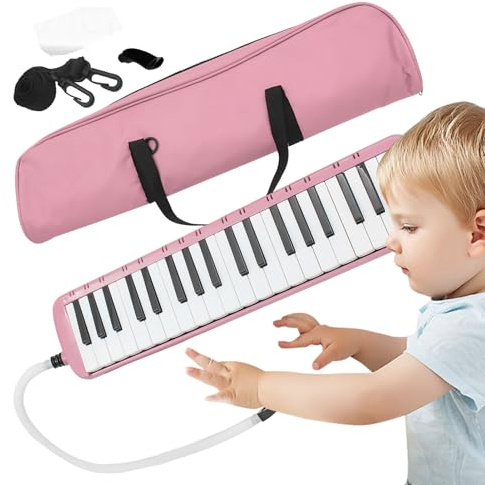 Melodica Strument 37 Keys-Melodica Set mit 37 Tasten, Musikinstrument für Klavier Air | Strument for Children, Portable Piano Tastboard for Children, für üb