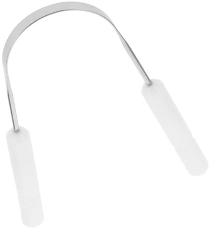PRETYZOOM Raschietto Linguale in Acciaio Resistente Pulitore Per Lingua Portatile Strumento Per Igiene Orale Raschietto Per Pulizia Bocca Dispositivo Per Rimuovere Residui Cibo