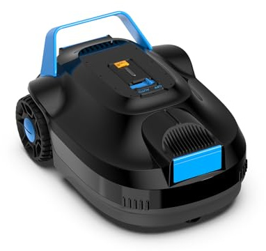 BOTLUXE Poolroboter, Kabelloser Poolsauger Akku 5000 mAh, 120 Minuten Reinigungszeit, Automatische Reinigung mit Selbsteinparkfunktion, 6057 LPH Leistungsstarker Poolsauger für Pools 80 m², PC01