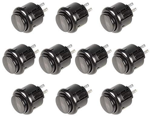 EG STARTS 10x 24mm Arcade Push Buttons Switch for Video Games Arcade Machine DIY Parts Mame Jamma Raspberry Pi KOF Arcade Pinball Machine Parts & Accessories