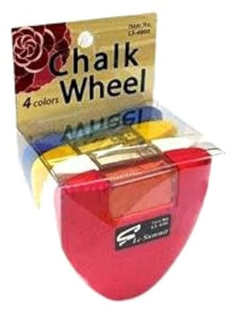 Le Summit Chalk Wheel - Blue, Red, White, Yellow Four Color Set Fabric Markers