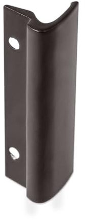 Alu Balkontür Ziehgriff Glasfalz, Farbe:Braun RAL 8019