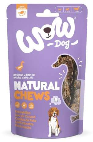 WOW Dog Entenhälse | Kauartikel für kleine, mittlere und große Hunde, getreidefrei | 250 g