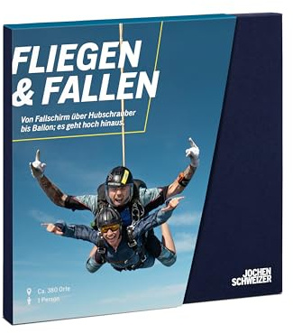 JOCHEN SCHWEIZER Geschenkbox Fliegen & Fallen | freie Erlebnisauswahl an 441 Orten, Erlebnis-Gutschein für 1 Person