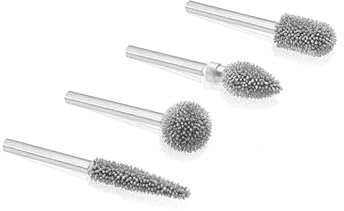 Kutzall Set di Frese Rotanti da 5 Pezzi - Albero da ⅛, Grana grossa - Accessorio Falegnameria per Attrezzi Dremel, Foredom, Ryobi, DeWalt, Milwaukee - Carburo di Tungsteno Strutturato