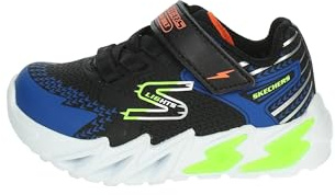 Skechers Unisex barn pojkar träningsskor, Svart syntetisk textil blå lime Ora, 4 UK Child