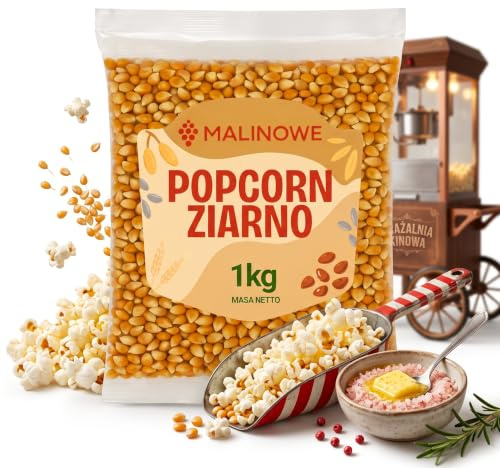 Malinowe POPCORNKÖRNER 1kg Popcorn Mais