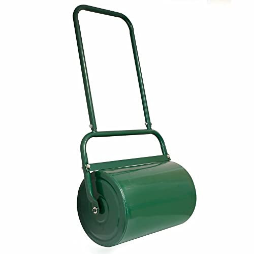 DAFUTA 30 LITRE GARDEN LAWN ROLLER HEAVY DUTY BARREL GRASS SEED SAND WATER FILL OUTDOOR