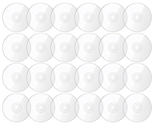 ENERRGECKO 50 pz CD Chiari CD Vergini CD Accessori Decorativi per la Pittura CD Vergini per la Decorazione DIY Estetica Parete CD Camera Da Letto Decorazione Trasparente Parete CD