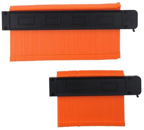HOBBYIN Calibro di contorno con serratura, confezione da 2 strumenti di profilo, duplicatore di contorni, 25,4 cm e 15,4 cm, strumento di copia di misura