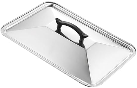 Zerodeko Stainless Steel Pot Cover Lid Oil Splashing Cover Cooking Tool for Home Kitchen Restaurant Use