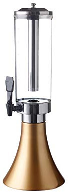 Dispensador de torre de cerveza, dispensador de torre de cerveza, capacidad de 100 onzas con tubo de hielo de acero inoxidable extraíble, enfriador de torre de cerveza para bar, fiesta en casa, dispen