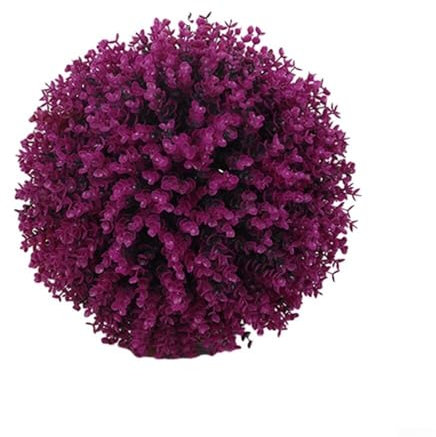WlP Simulated Plant Grass Ball Green Plant Eucalyptus Milan Decorative Plastic Fake Grass Ball Artificial Lavender Balls Topiary Balls Topiary Hanging Garden Basket Plant UV Stable 34cm