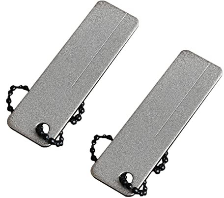 ANDRESLAD 2piezas Piedra Afilar Bolsillo Mini Portátil Afilador Superduro Para Cuchillos y Herramientas Pequeñas Para Exteriores y Uso Diario