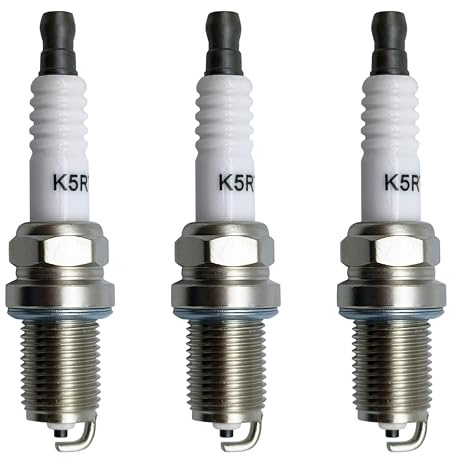 YGQ Tändstift passar för NGK BCPR5E Briggs och Stratton 491055S Champion RC12YC Torch K5RTC 3 st