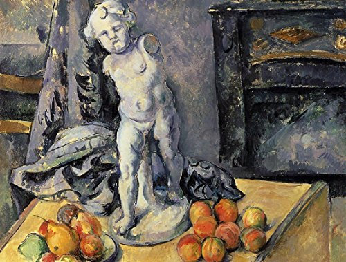 XZSFD NBGEA Berühmte Paul Cezanne Poster Stillleben Drucke Vintage Wandkunst《Gips Amor》Bild Paul Cezanne Leinwandmalerei für Wohnkultur 70x50cm ungerahmt
