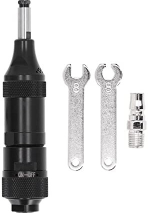 FLEXMAN Druckluft Stabschleifer, 3 mm Spannfutter, 30.000 U/Min Leerlaufgeschwindigkeit, Pneumatische Schleifmaschine, Druckluft Stabschleifer aus Legiertem Stahl Zum Schleifen (Japanese Style)