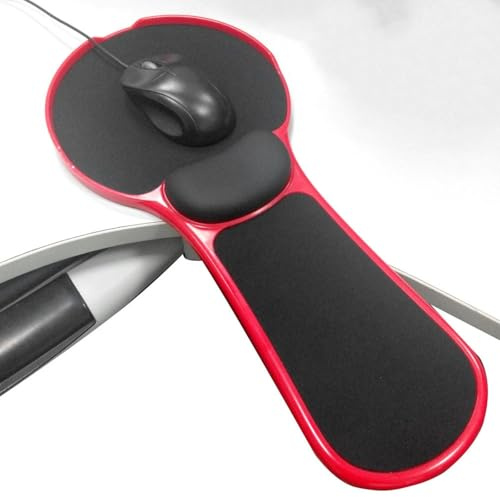 Bracciolo da scrivania girevole a 180°, regolabile, poggiapolsi per computer, universale, per mouse e scrivania, estensore per sedia da casa o ufficio, poggiagomiti