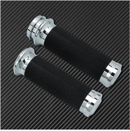 Griffe Lenker Motorrad 1 25mm Elektronische Drossel Handgriffe Schwarz/Chrom Für Har&Ley Touring Street Glide FLHR Softail Fat Boy FLS Dyna CVO