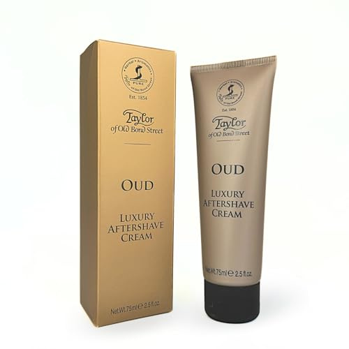 Taylor of Old Bond Street Oud After Shave Balsam, 75 ml, alkoholfrei, orientalischer Duft, holzig, feuchtigkeitsspendend & beruhigend