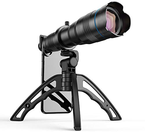 Teleobjetivo monocular con Zoom de 36 aumentos y trípode para Selfies, Ideal para Smartphones, Viajes, Caza, Senderismo y Deportes.