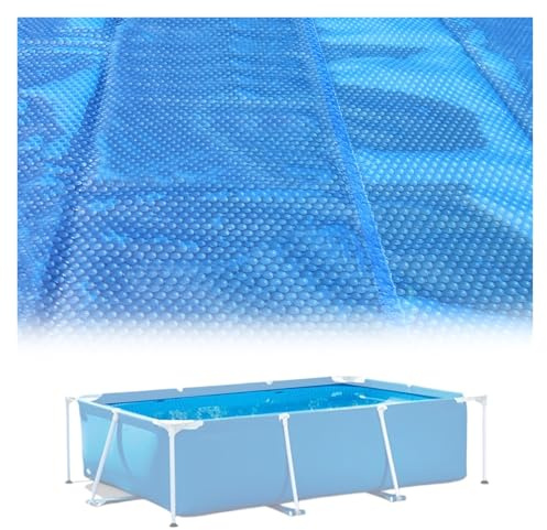 Telo Termico Piscina Copertura Solare Rettangolare Per Piscina, Copertura Per Riscaldatore, Personalizzabile Da 1 M A 10 M Coperture Solari Rettangolari Blu Per Piscine Per Piscine(WxL 150x150cm)