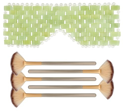 Jade Eye Mask - Set di 5 pennelli per maschera facciale, ideale per estetiste e spa