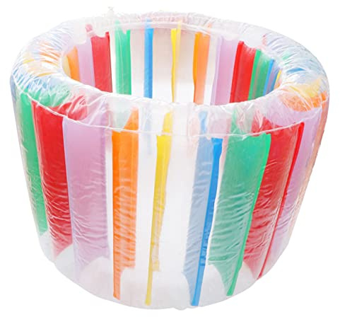 Hemobllo Rueda de Agua Inflable Gigante Juguete Flotante Colorido para Piscina Rodillo de Arrastre Seguro para Adultos para Aire y Fiestas Familiares