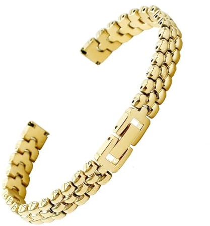FYYFS Precision stålrem kvinnor armband metall universell klocka kedja 10 mm 12 mm 14 mm 16 mm 18 mm, 10mm, Metall, Ingen ädelsten