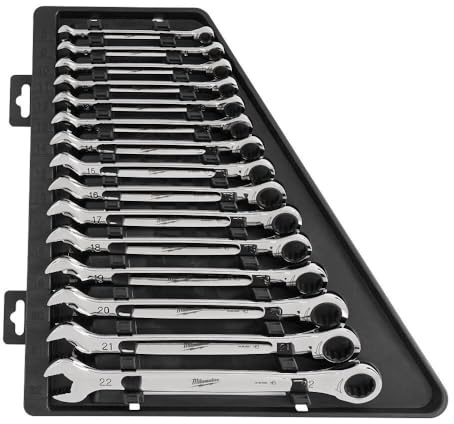 Milwaukee MLW48-22-9516 Ratschen-Ringmaulschlüssel-Set, metrisch