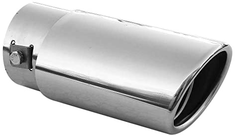 Universal Auspuffblende Auspuff Schalldampf Endrohr Endrohrblenden Blende Sport Sportauspuff Edelstahl Poliert Chrom bis 55mm