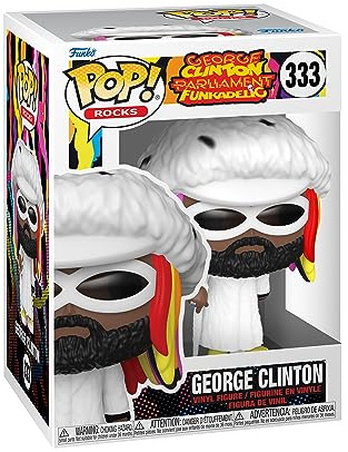 Funko POP! Rocks: George Clinton | Offizielles Musik Merch - Vinyl Sammelfigur als Regal Deko - Geschenkidee zum Geburtstag für Fans und Sammler