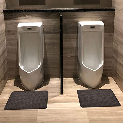 Fadiadem Tapis de Sol Antidérapants pour Urinoir (Paquet de 2), Tapis d'Urinoir de Toilette Protecteur de Sol de Salle de Bain, Tapis de Sol Urinoir Réutilisable/Lavable