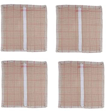 ZUHK 4 Pieces Blank Cross Stitch Sofa Cushion Cover,DIY Pillow Case Cushion Cover,Rug Canvas Making Fabric fit for Rug Making,Latch Hook Crafts,Pillows (43x43cm)