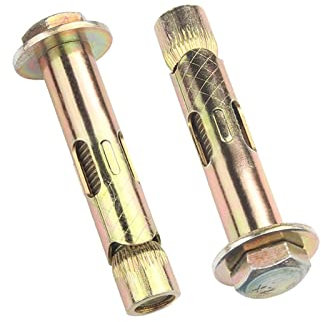 BELLAY Schwerlastschraube for Karbonstahl- und Betonwände Spreizdübel mit Sechskantschraube for die Befestigung am Boden 5St (Size : M6x50)