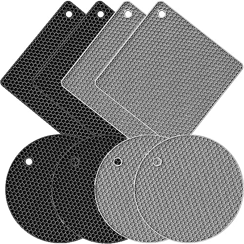 Topfuntersetzer Untersetzer Topf Hitzebeständig Silikon 8PCS (A)