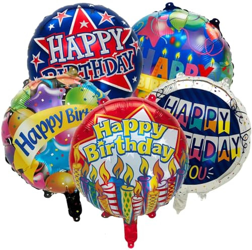 DIWULI Geburtstags Luftballons Set - Happy Birthday Party