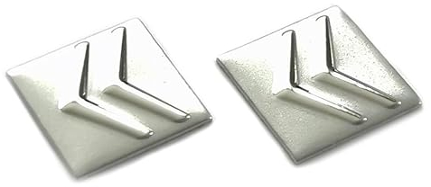 GTTCCG 2 adesivi da 16 x 16 mm con logo per l'auto, adatti per Citroen Car Style Sticker con emblema (2 pezzi Citr. 16 x 16 mm)