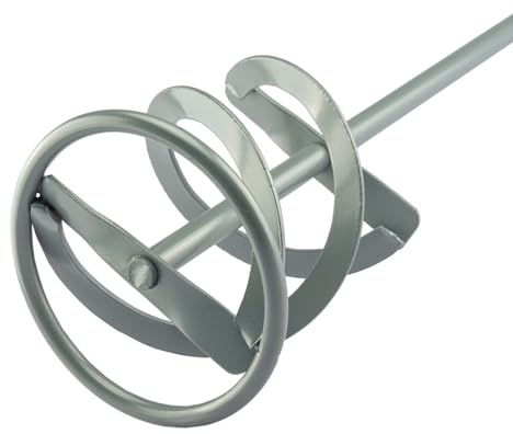 Titan Mörtelrührer - Wendelrührer - Farbrührer - 60cm - M14 Gewinde - schnelles Mischen von Farbe, Zement, Gips & Beton - für elektrisches Rührgerät PMX216