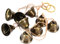 Cloches Suspendues en Bronze, Cloches de Noël Vintage Couleur Laiton, Clochette Grelot pour Carillons éoliens, Décoration D'arbre de Noël, for Maison, Bureau, Restaurant, Magasins, Réunions de Famille