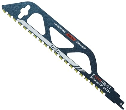 Lama per Sega a Gattuccio, 305 mm Lame per Sega a Gattuccio Universale a Manper uso generale per il taglio di Pietra, Legno, Mattoni e lastre di Cemento (S1243HM)