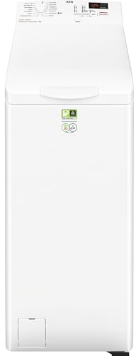 AEG Waschmaschine Toplader, 40 cm, 6 kg, Serie 6000 ProSense - Mengenautomatik - Smarte Beladungserkennung, EEK B, Nachlegefunktion, Wasserschutzalarm, Inverter Motor, 1200 U/min, LTR6A41260