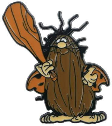 Pin's Capitaine Caverne en Émail, Personnage Dessin Animé Hanna Barbera, Broche Epinglette Pins Accessoires pour Vetements Sac, Sac a Dos