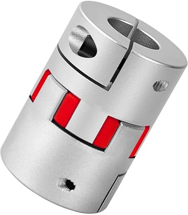 Accoppiatore di Accoppiamento Elastico Sagomato Prugna,78mm a 22mm Albero di Accoppiamento Prugna in Lega di Alluminio Connect D55 L78 Connettore per Motore Passo-Passo CNC