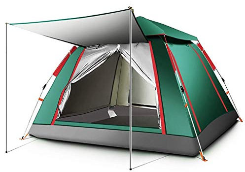 Automatisches Pop-Up-Campingzelt für 4 6 Personen, wasserdichtes Familien-Kuppelzelt mit 2 Farben und 2 Größen
