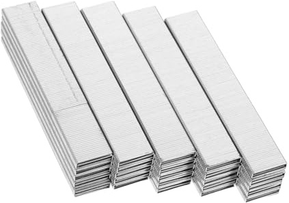 ANDRESLAD 5000pièces Agrafes Métalliques u Pour Agrafeuse Pneumatique Clous De Construction Lourds Pour De Menuiserie Et Ameublement