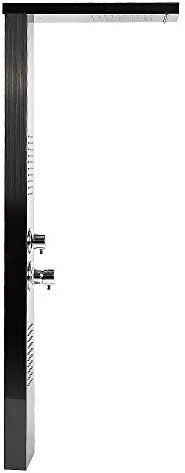 Homewell Duschpaneel Edelstahl mit Armatur, Duschsäule Duschsystem mit Regendusche, Massagedüsen, Handbrause, Badewannenauslauf