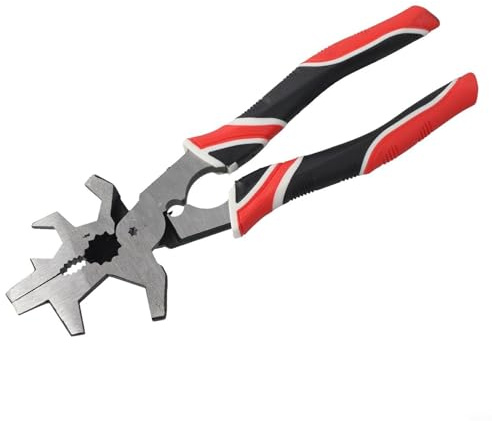 Filteilect MIG-Schweißzange für Drahtschneiden und Ventilbetrieb, multifunktionales Karbonstahl-Handwerkzeug mit rutschfestem TPR-Griff, isolierter Griff für Zuhause &