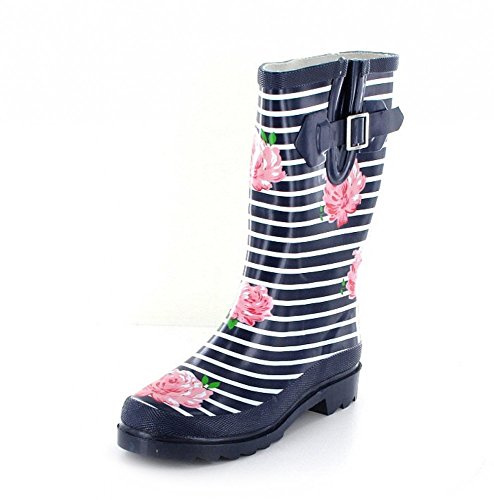Beck Damen Stripes Gummistiefel, Blau, 38 EU